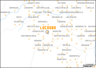 map of La Caoba