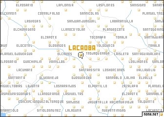 map of La Caoba