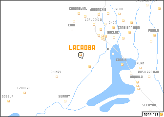 map of La Caoba