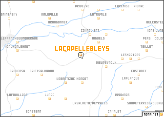 map of La Capelle-Bleys