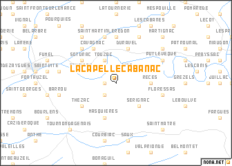 map of Lacapelle-Cabanac