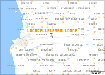 map of La Capelle-lès-Boulogne