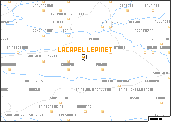 map of Lacapelle-Pinet