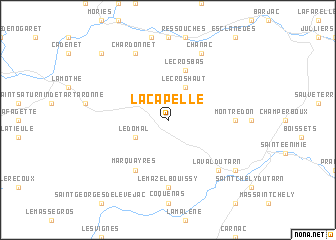 map of La Capelle