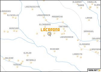 map of La Capona