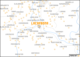 map of La Carbona