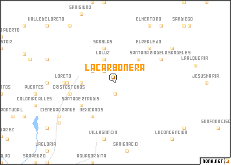 map of La Carbonera