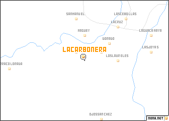 map of La Carbonera