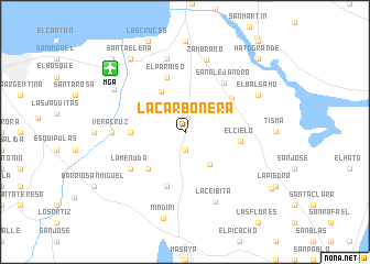 map of La Carbonera