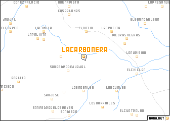 map of La Carbonera