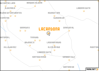 map of La Cardona