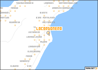 map of La Cardonera