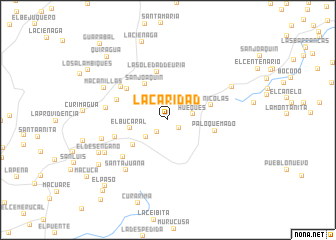 map of La Caridad