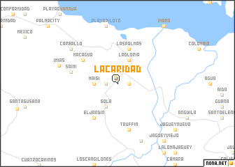 map of La Caridad