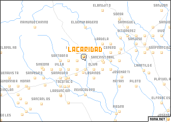 map of La Caridad