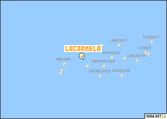 map of La Carmela