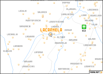 map of La Carmela