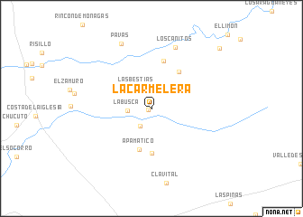 map of La Carmelera