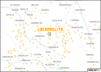 map of La Carmelita