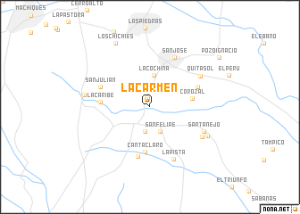 map of La Carmen