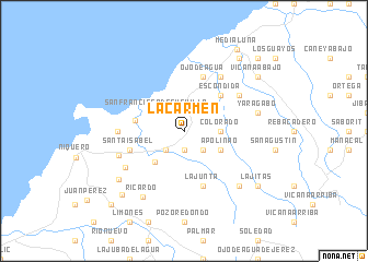 map of La Carmen