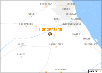 map of La Carolina