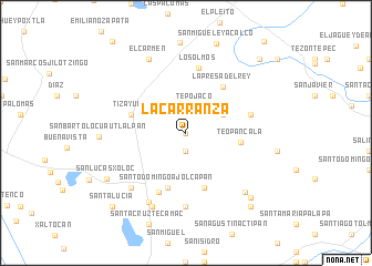 map of La Carranza