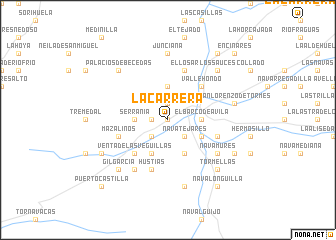 map of La Carrera