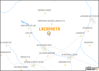 map of La Carreta