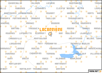 map of La Carrière