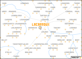 map of La Carroux