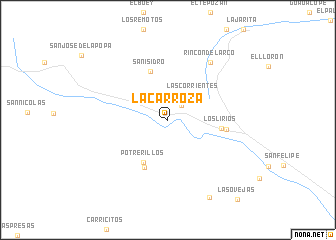 map of La Carroza