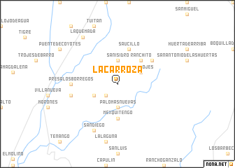 map of La Carroza