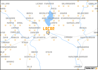 map of Lácar