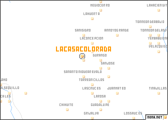 map of La Casa Colorada