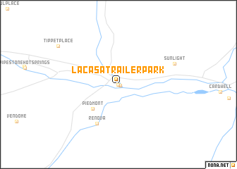 map of La Casa Trailer Park