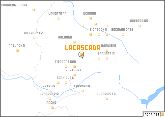 map of La Cascada