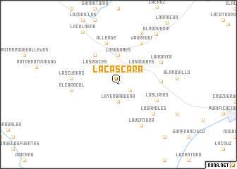 map of La Cáscara