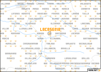 map of La Casería