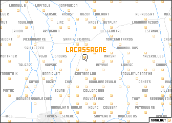 map of Lacassagne