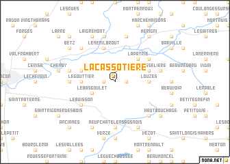 map of La Cassotière