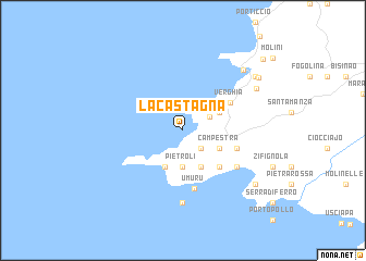 map of La Castagna
