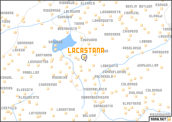 map of La Castaña