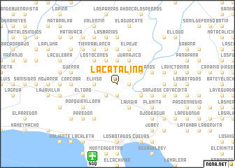 map of La Catalina