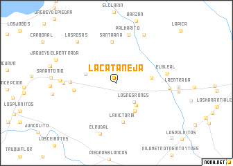 map of La Cataneja