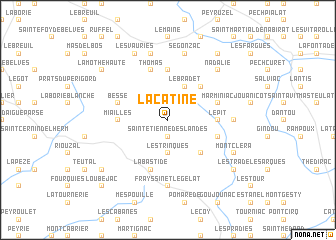 map of La Catine