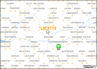 map of La Catte