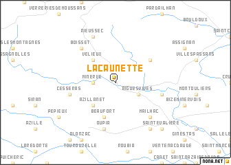 map of La Caunette