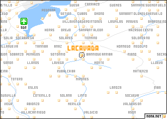 map of La Cavada