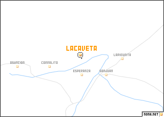 map of La Caveta